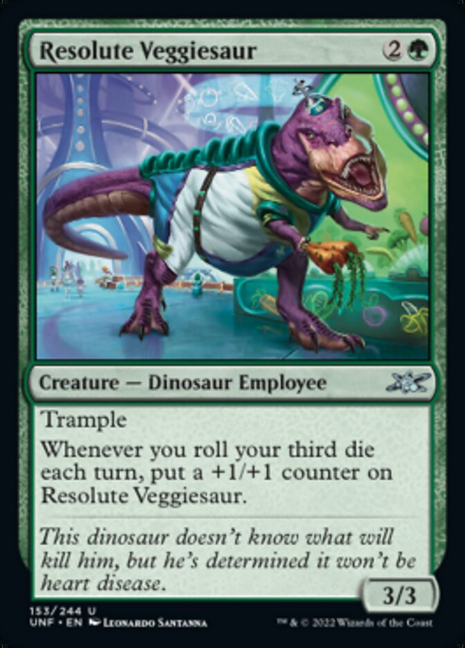 Resolute Veggiesaur [Unfinity] | Good Games Morley