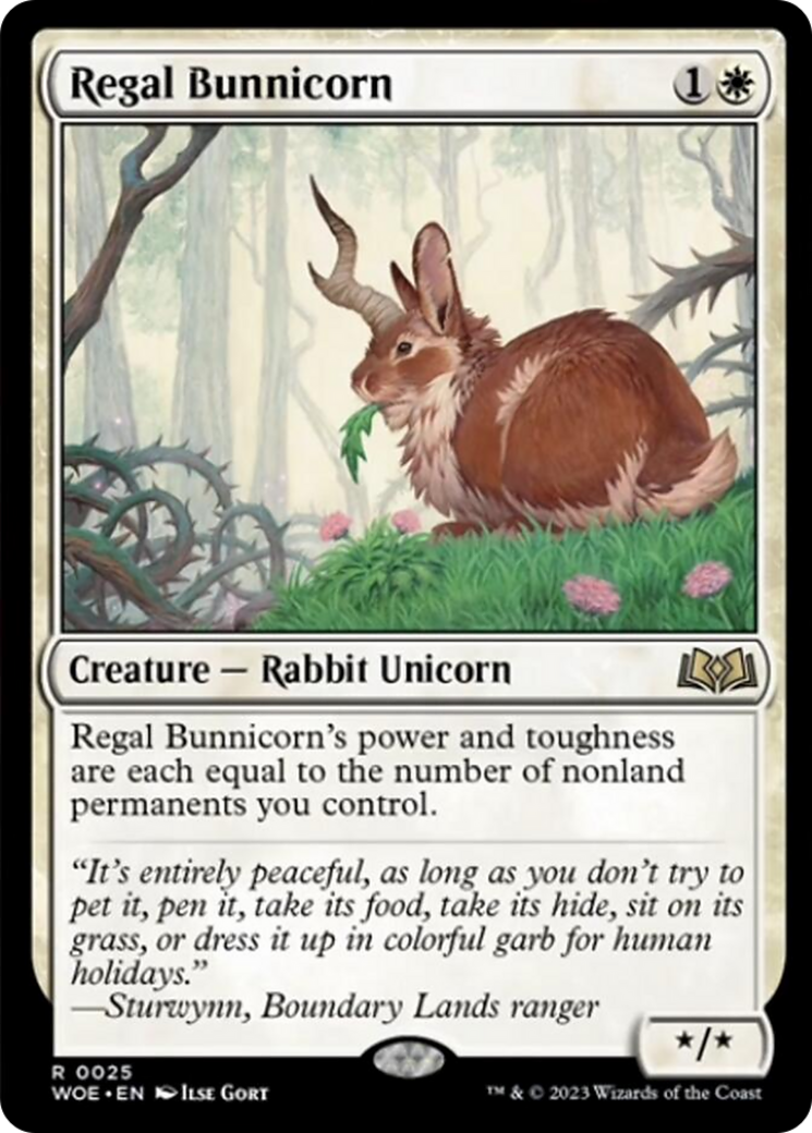 Regal Bunnicorn [Wilds of Eldraine] | Good Games Morley