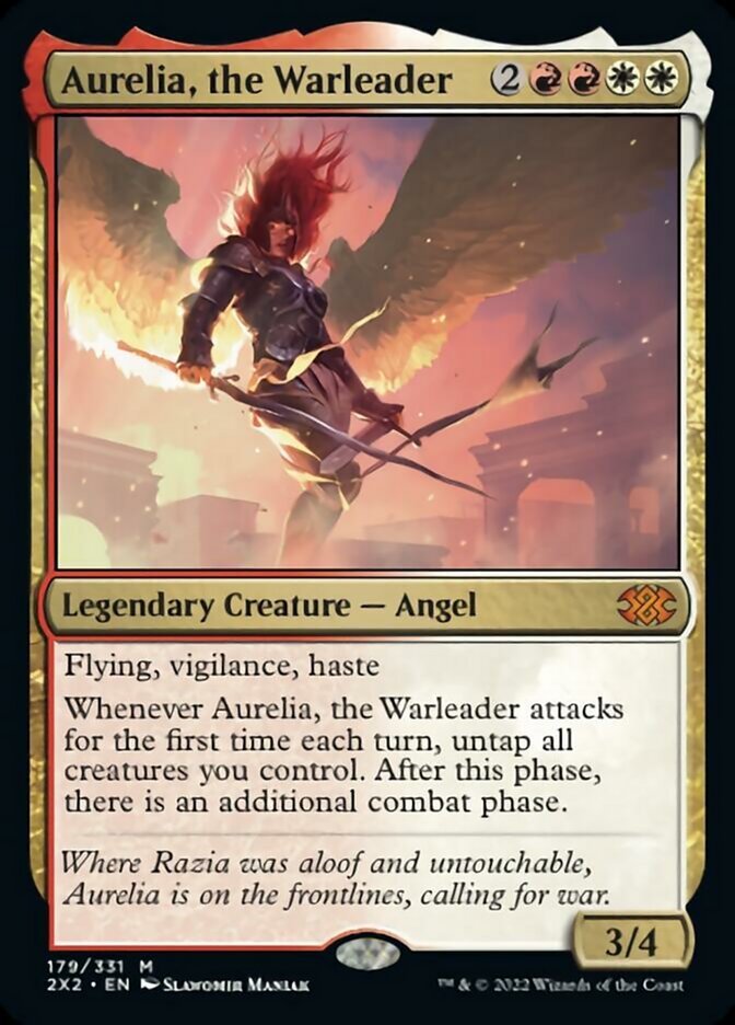 Aurelia, the Warleader [Double Masters 2022] | Good Games Morley