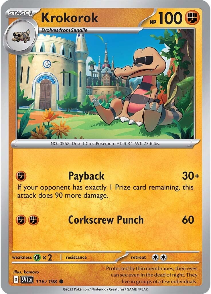 Krokorok (116/198) [Scarlet & Violet: Base Set] | Good Games Morley