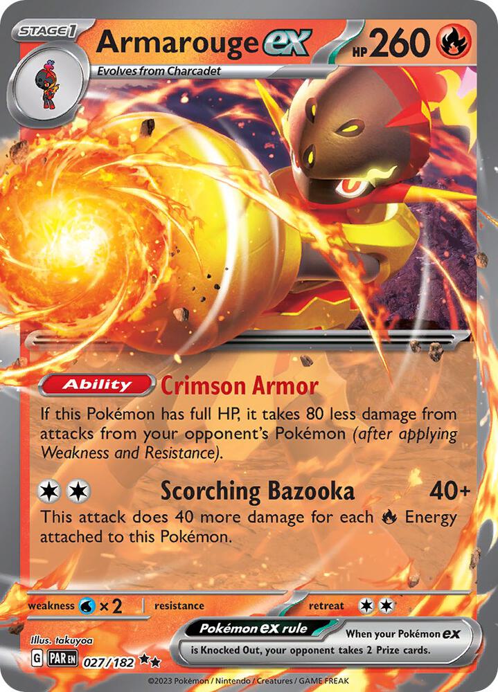 Armarouge ex 027/182 (SV04: Paradox Rift)  - Holofoil | Good Games Morley