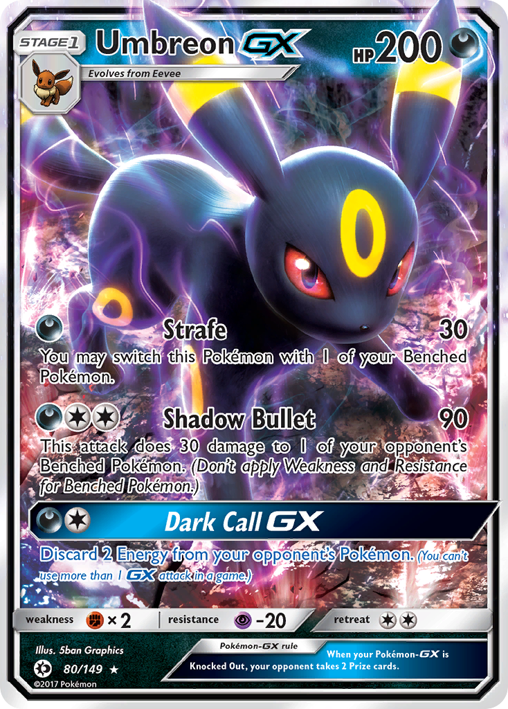 Umbreon GX (80/149) [Sun & Moon: Base Set] | Good Games Morley