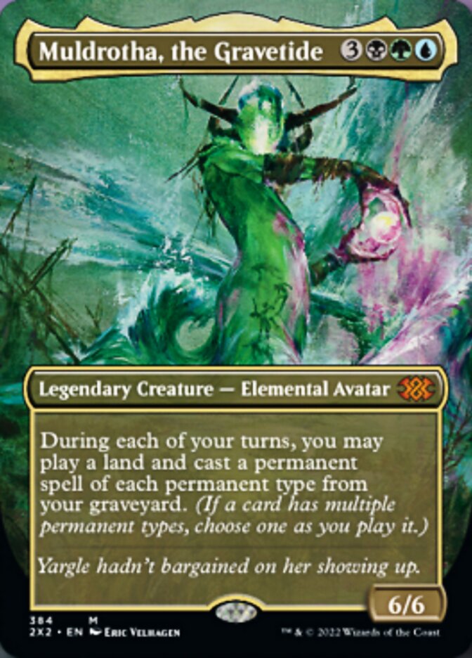 Muldrotha, the Gravetide (Borderless Alternate Art) [Double Masters 2022] | Good Games Morley