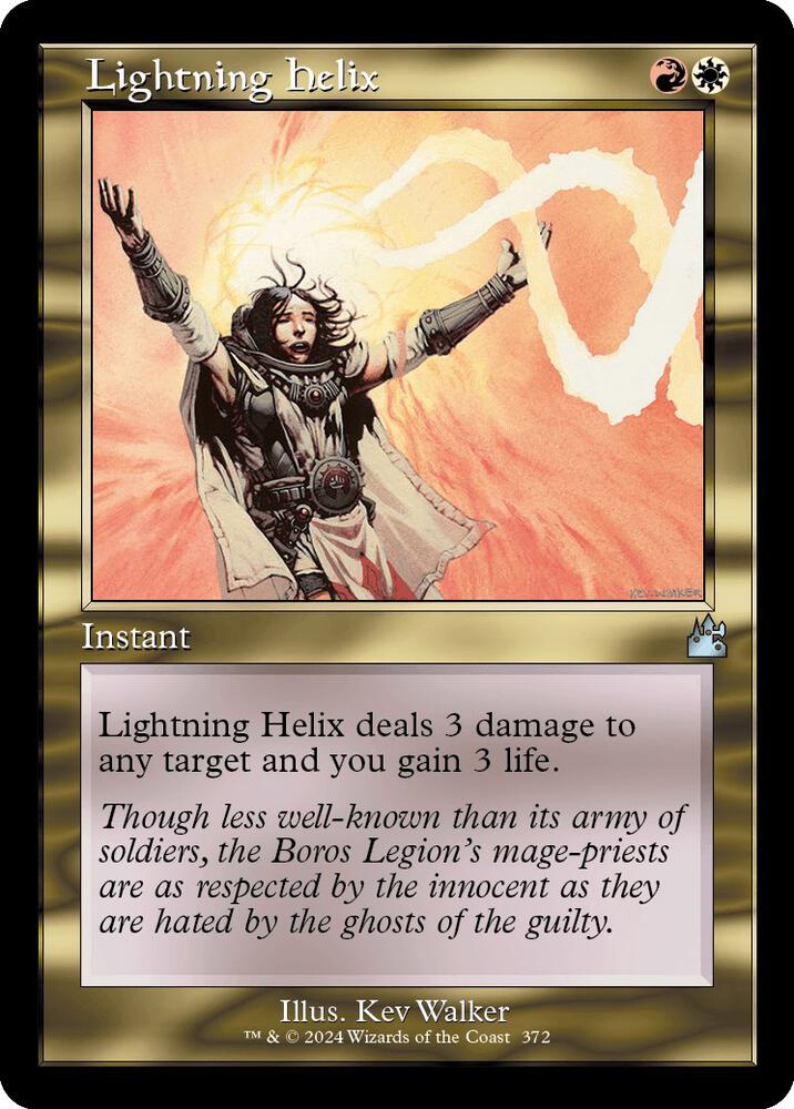 Lightning Helix 372/291 (Ravnica Remastered)  - Retro | Good Games Morley