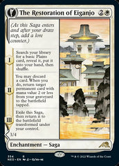The Restoration of Eiganjo // Architect of Restoration (Showcase Soft Glow) [Kamigawa: Neon Dynasty] | Good Games Morley