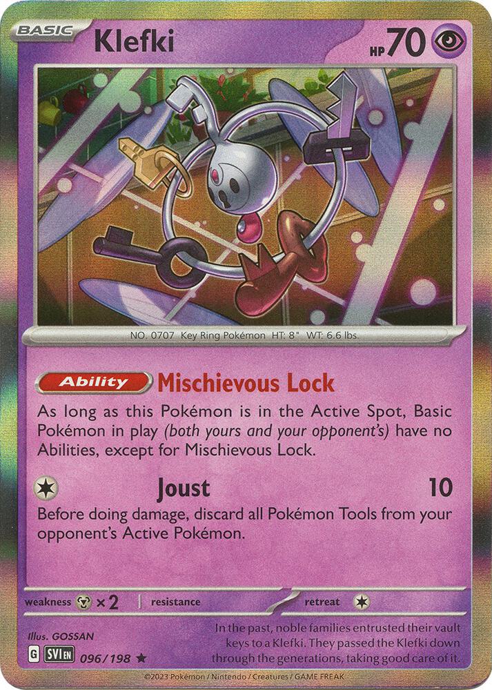 Klefki 096/198 (SV01: Scarlet & Violet Base Set)  - Holofoil | Good Games Morley