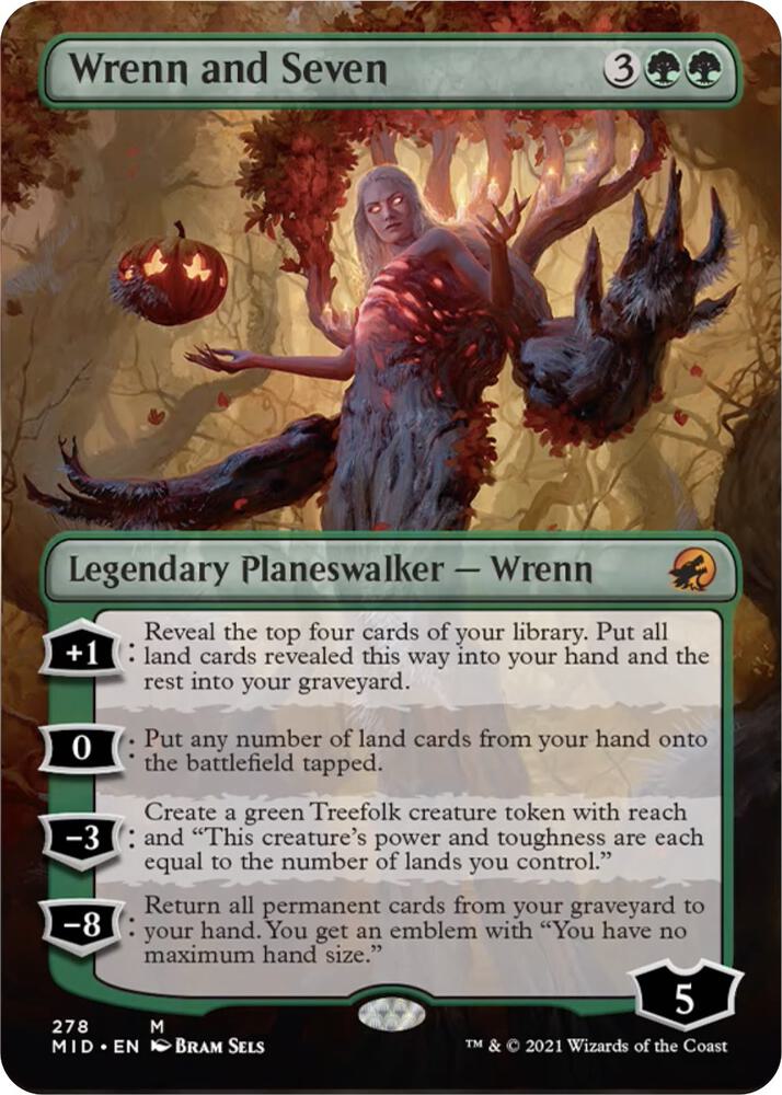 Wrenn and Seven Borderless 278/277 (Innistrad: Midnight Hunt)  | Good Games Morley