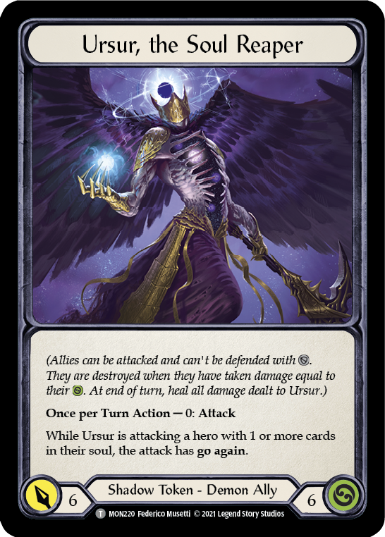 Blasmophet, the Soul Harvester // Ursur, the Soul Reaper [MON219 // MON220] (Monarch)  1st Edition Normal | Good Games Morley