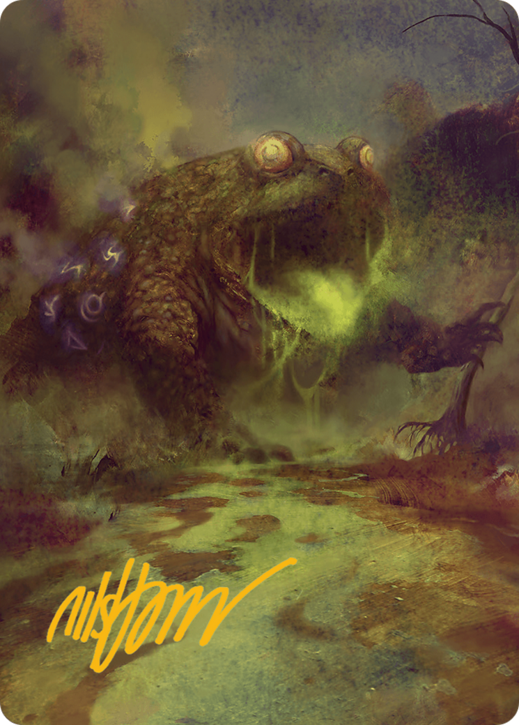 The Gitrog Monster Art Card (Gold-Stamped Signature) [Bloomburrow Art Series] | Good Games Morley