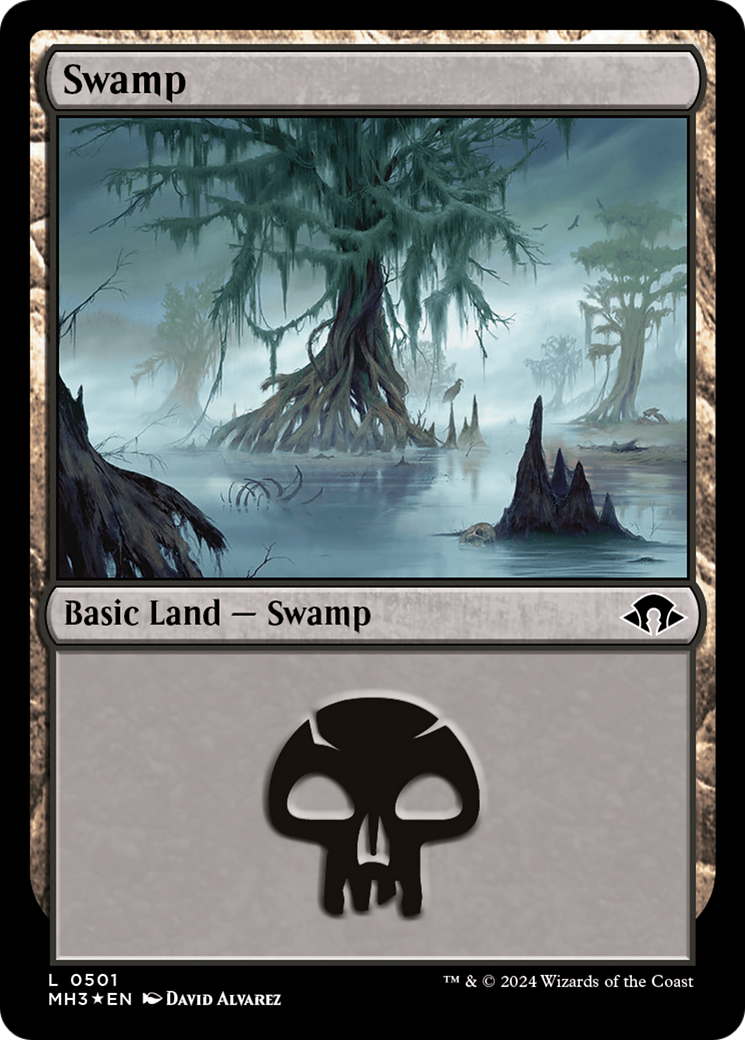 Swamp (0501) (Ripple Foil) [Modern Horizons 3] | Good Games Morley
