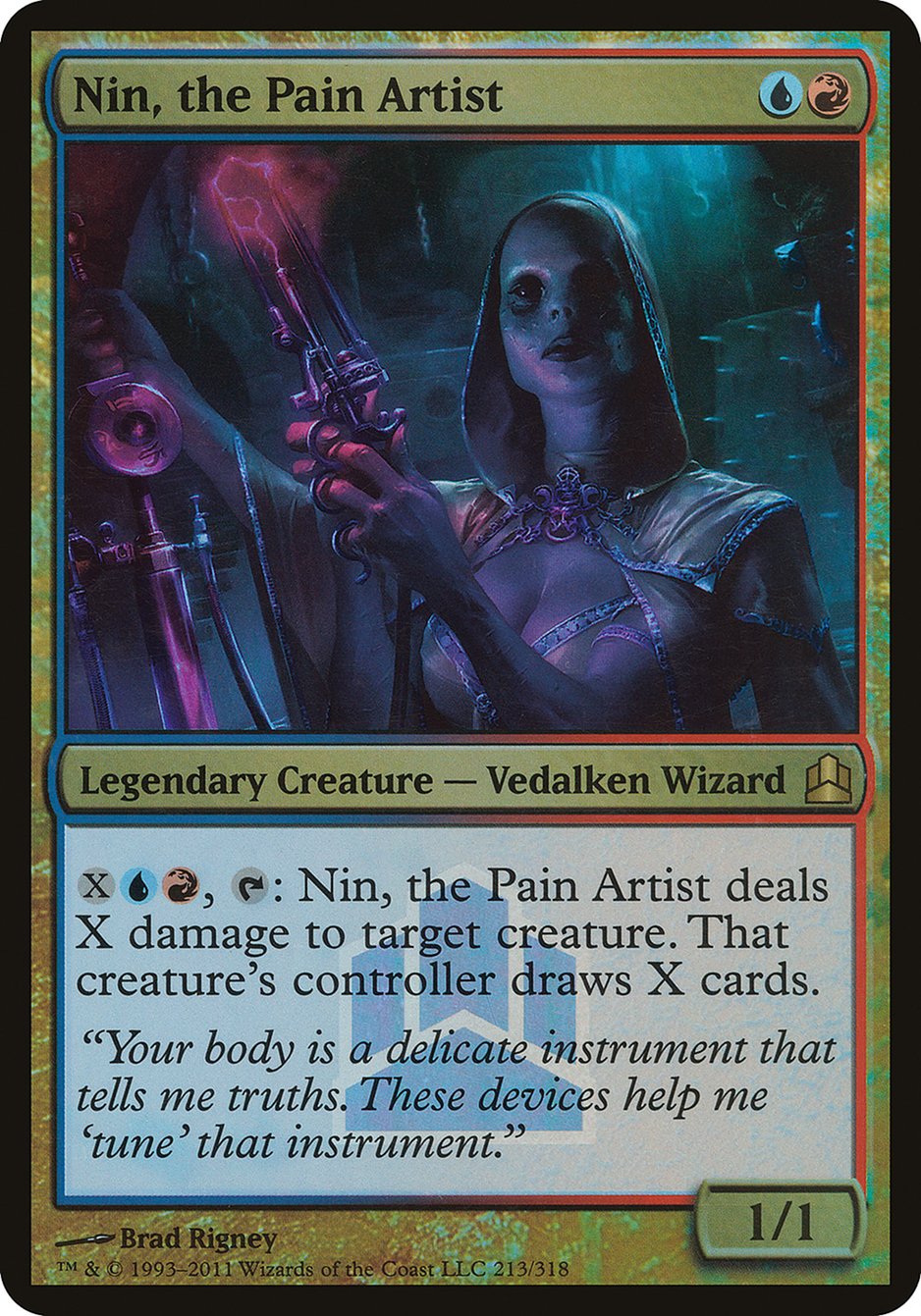 Nin, the Pain Artist (Launch) (Oversized) [Commander 2011 Oversized] | Good Games Morley