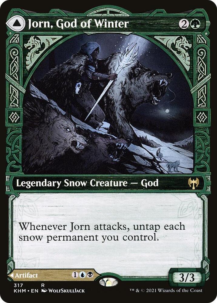 Jorn, God of Winter // Kaldring, the Rimestaff 317/285 (Kaldheim)  - Showcase | Good Games Morley