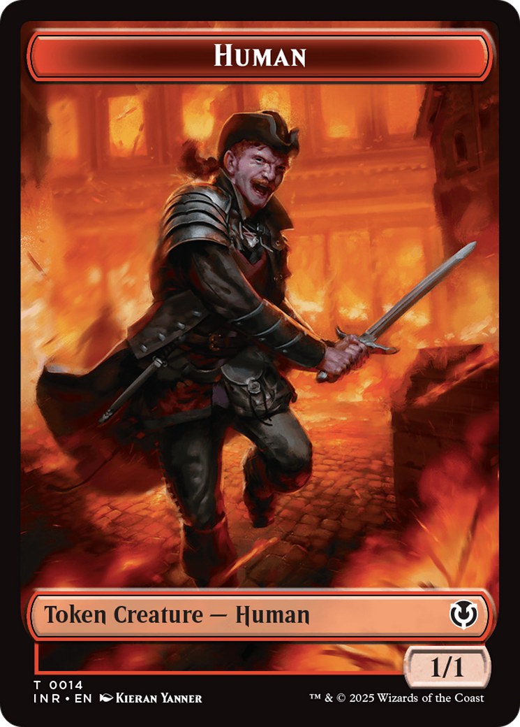 Elemental // Human (0014) Double-Sided Token [Innistrad Remastered Tokens] | Good Games Morley