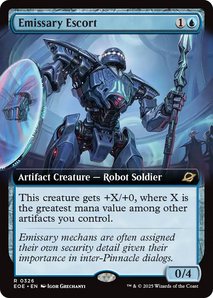 Emissary Escort (Extended Art) [Edge of Eternities] | Good Games Morley