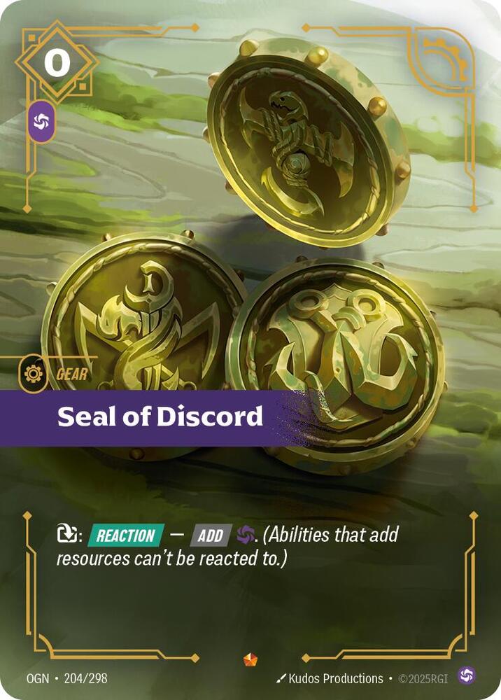 Seal of Discord 204/298 (Origins)  - Foil | Good Games Morley