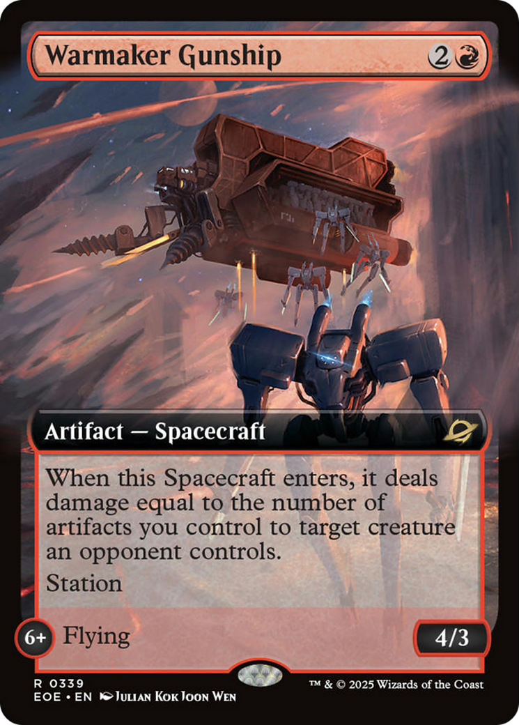 Warmaker Gunship (Extended Art) [Edge of Eternities] | Good Games Morley