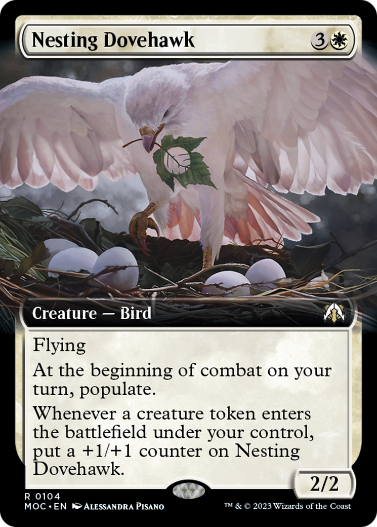 Nesting Dovehawk (Extended Art) [March of the Machine Commander] | Good Games Morley