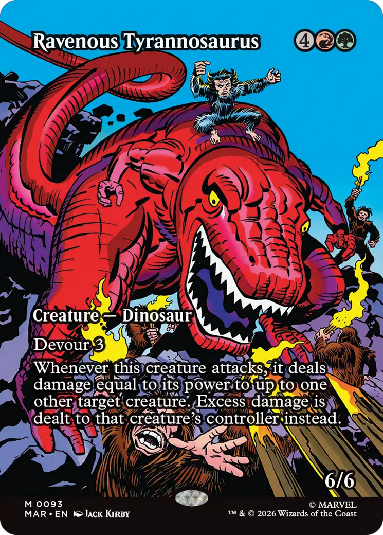 Ravenous Tyrannosaurus (Borderless) [Marvel Universe: Eternal-Legal] | Good Games Morley