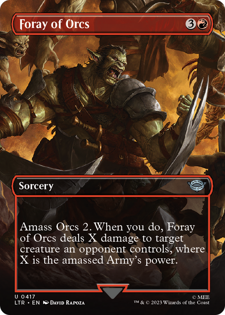 Foray of Orcs (Borderless Alternate Art) [The Lord of the Rings: Tales of Middle-Earth] | Good Games Morley