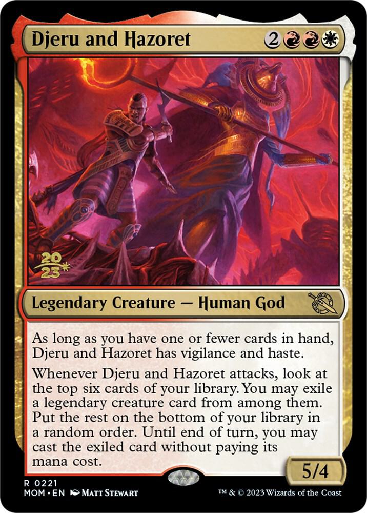 Djeru and Hazoret 221s/162 (Prerelease Cards)  - Foil | Good Games Morley