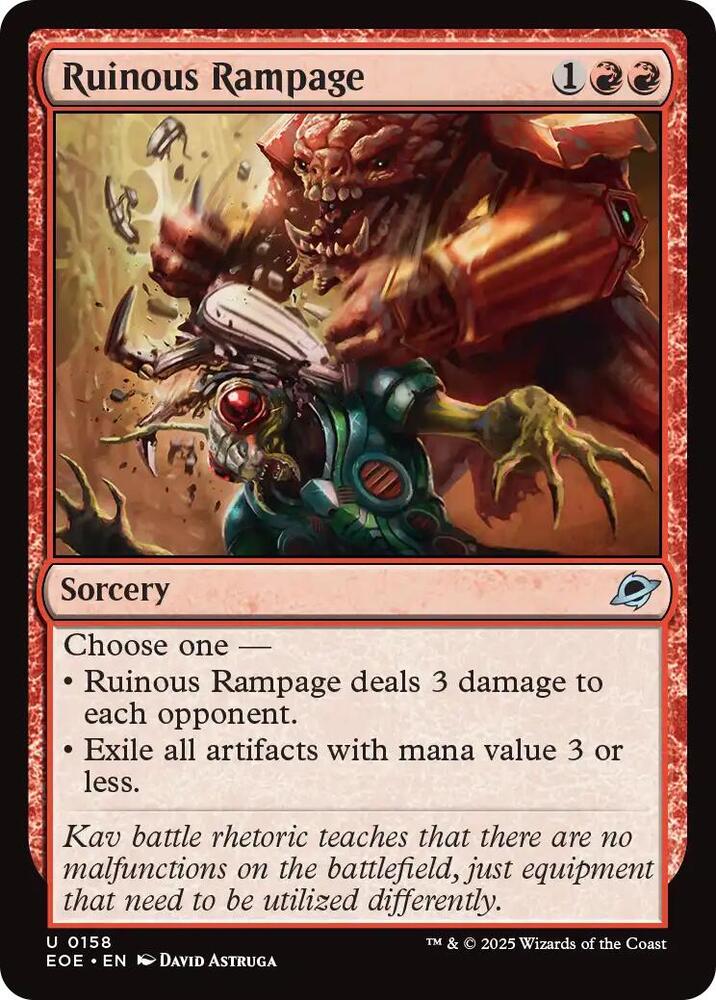 Ruinous Rampage 158/276 (Edge of Eternities)  | Good Games Morley