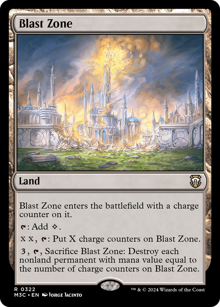 Blast Zone (Ripple Foil) [Modern Horizons 3 Commander] | Good Games Morley