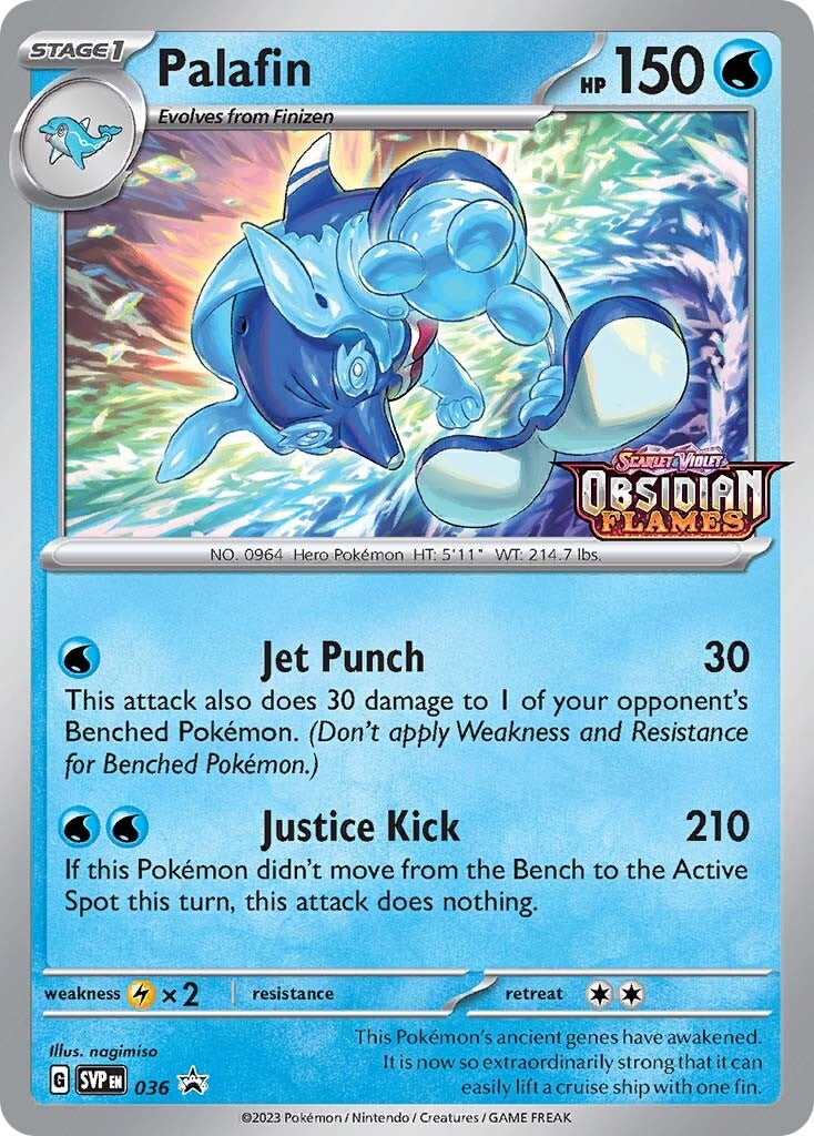 Palafin (036) (Stamped) [Scarlet & Violet: Black Star Promos] | Good Games Morley