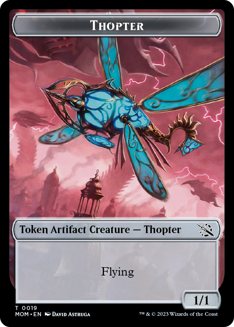 First Mate Ragavan // Thopter Double-Sided Token [March of the Machine Tokens] | Good Games Morley