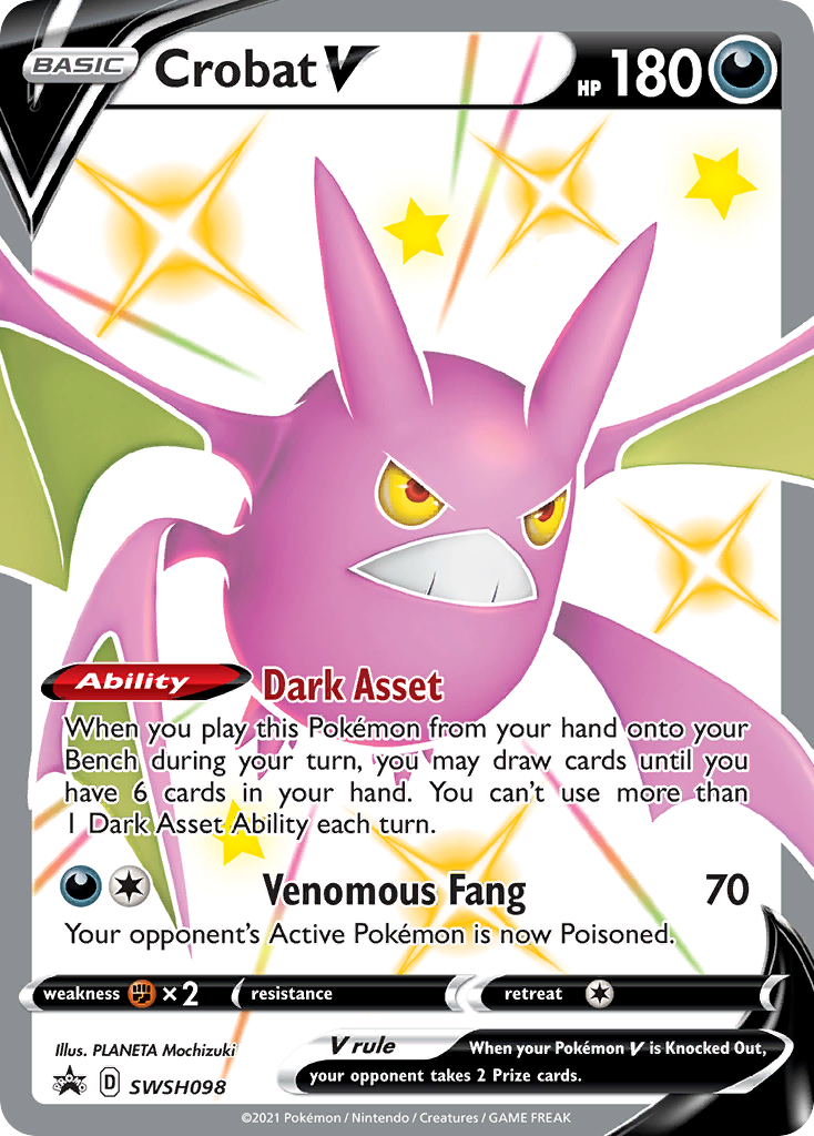 Crobat V (SWSH098) [Sword & Shield: Black Star Promos] | Good Games Morley