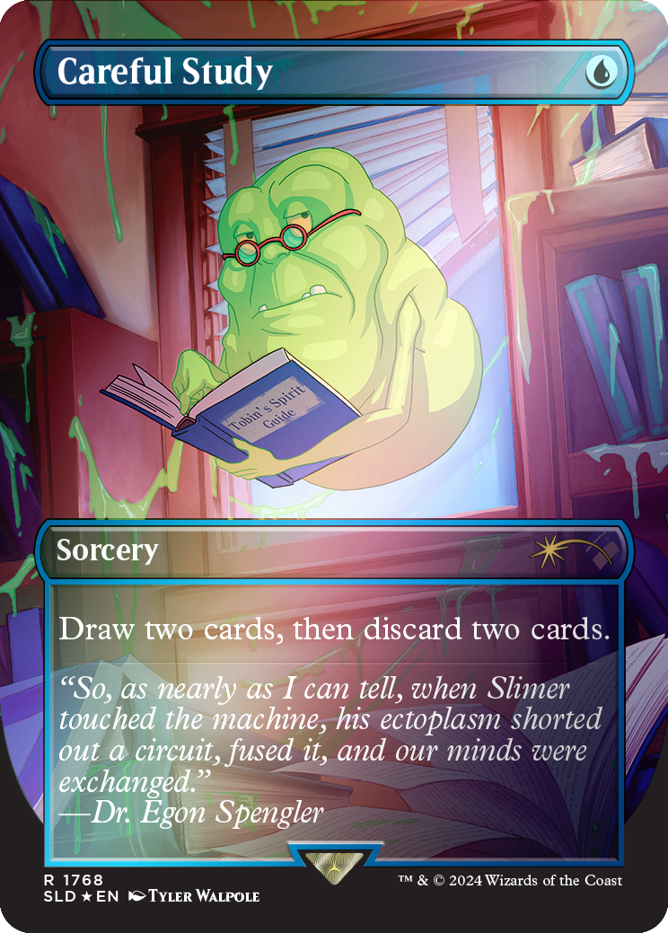 Careful Study (Rainbow Foil) [Secret Lair Drop Series] | Good Games Morley