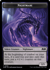 Nightmare // Food (0010) Double-Sided Token [Wilds of Eldraine Tokens] | Good Games Morley