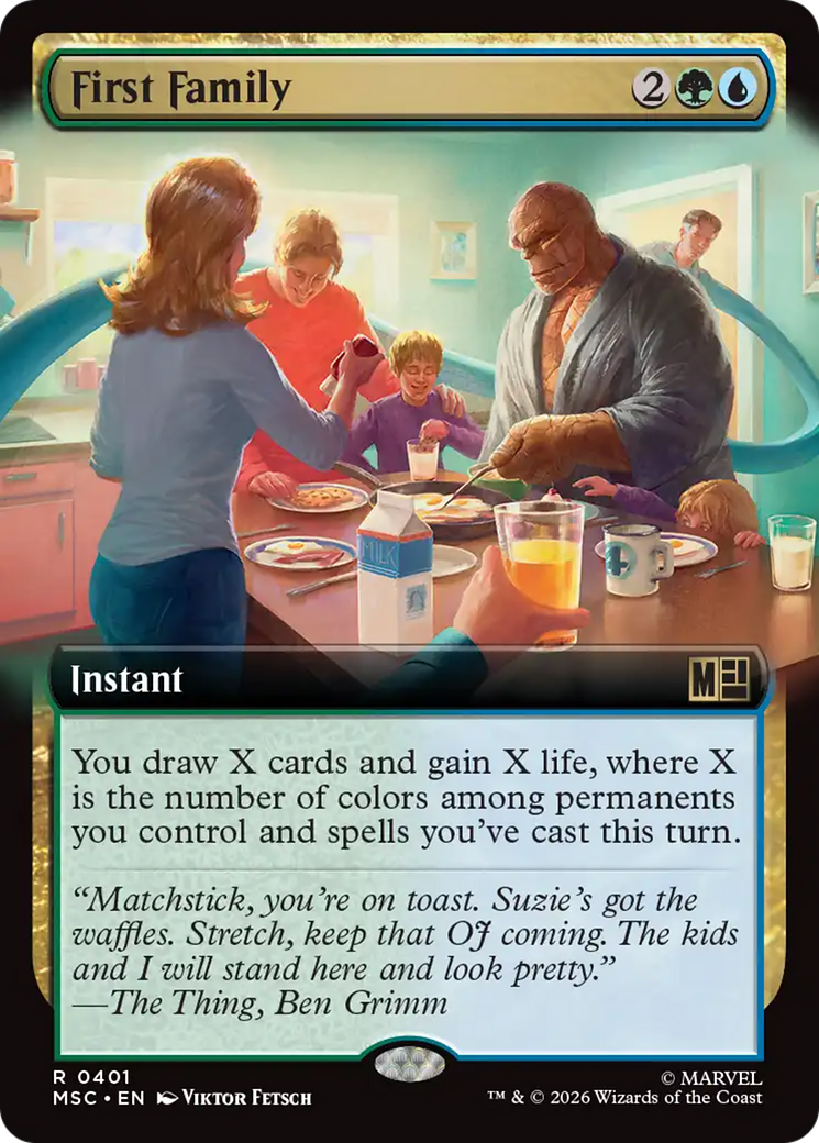 First Family (Extended Art) [Marvel Super Heroes Commander] | Good Games Morley