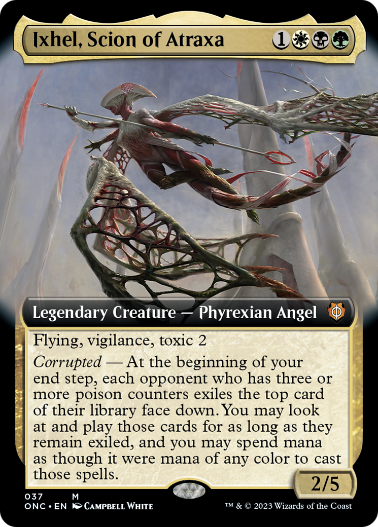 Ixhel, Scion of Atraxa (Extended Art) [Phyrexia: All Will Be One Commander] | Good Games Morley