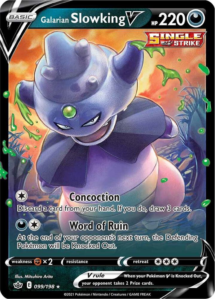 Galarian Slowking V 099/198 (SWSH06: Chilling Reign)  - Holofoil | Good Games Morley
