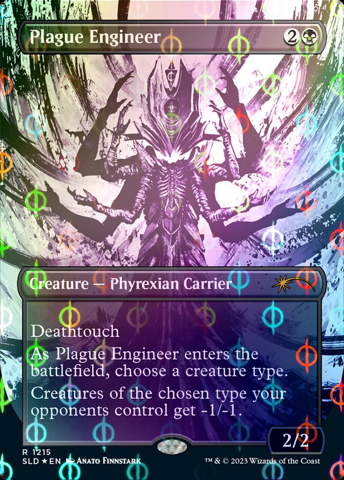 Plague Engineer (Borderless Ichor Step-and-Compleat Foil) [Secret Lair Drop Series] | Good Games Morley