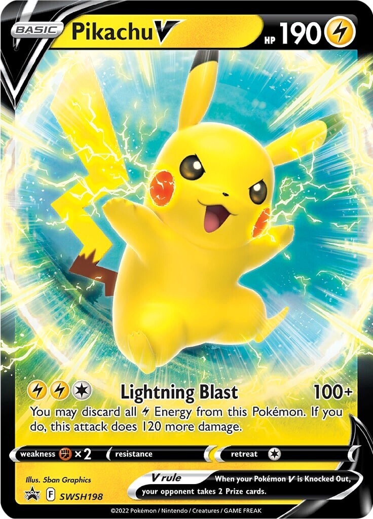 Pikachu V (SWSH198) [Sword & Shield: Black Star Promos] | Good Games Morley