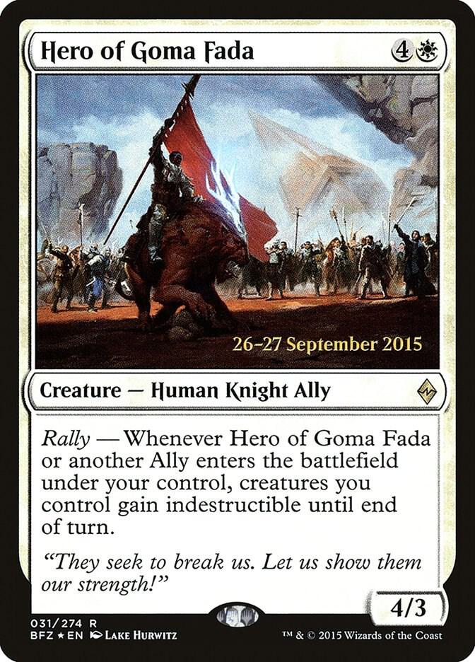 Hero of Goma Fada 31s/90 (Prerelease Cards)  - Foil | Good Games Morley