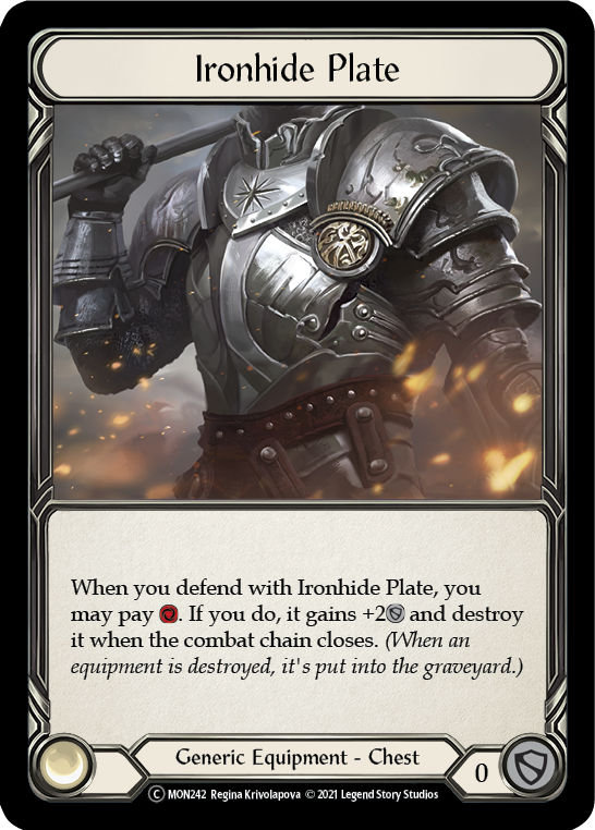 Ironhide Plate [U-MON242] (Monarch Unlimited)  Unlimited Normal | Good Games Morley
