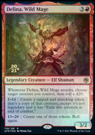 Delina, Wild Mage [Dungeons & Dragons: Adventures in the Forgotten Realms Prerelease Promos] | Good Games Morley