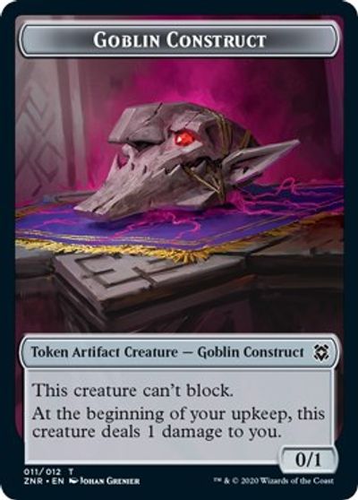Satyr // Goblin Construct Double-Sided Token [Challenger Decks 2021 Tokens] | Good Games Morley
