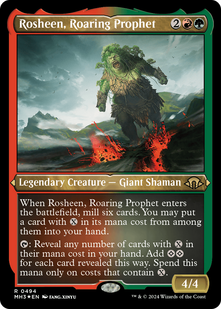 Rosheen, Roaring Prophet (Foil Etched) [Modern Horizons 3] | Good Games Morley