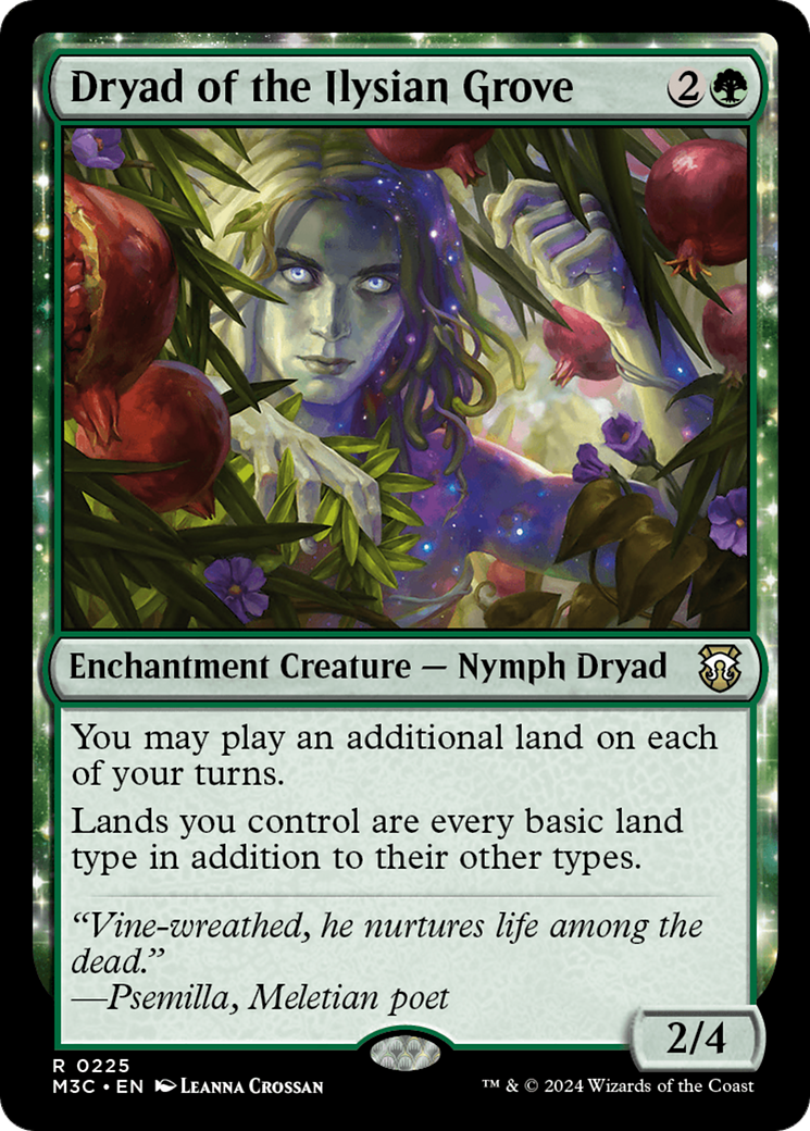 Dryad of the Ilysian Grove (Ripple Foil) [Modern Horizons 3 Commander] | Good Games Morley