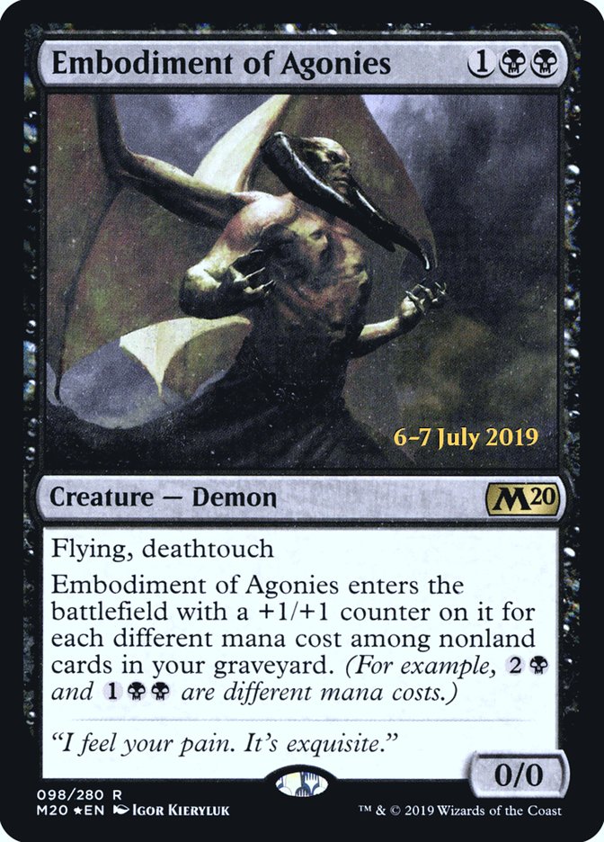Embodiment of Agonies [Core Set 2020 Prerelease Promos] | Good Games Morley