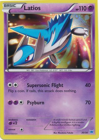 Latios (30/30) [XY: Trainer Kit 2 - Latios] | Good Games Morley