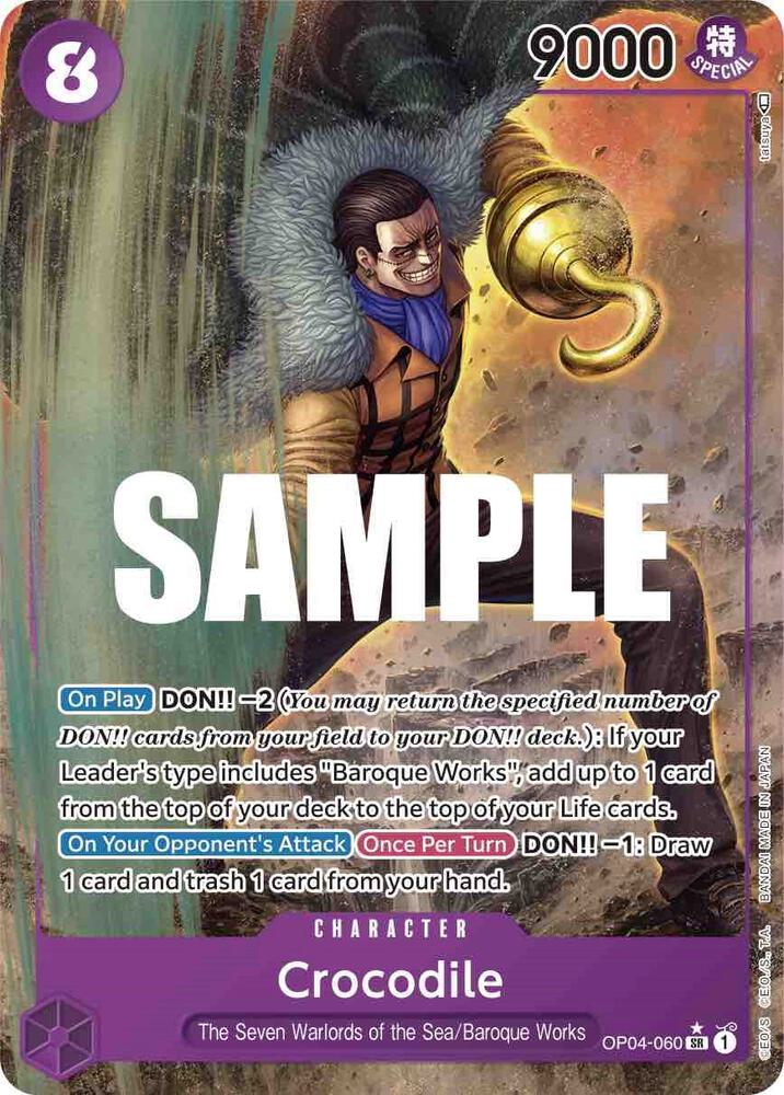 Crocodile OP04-060 (Kingdoms of Intrigue)  - Alternate Art Foil | Good Games Morley
