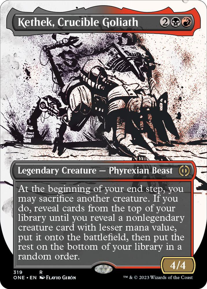 Kethek, Crucible Goliath 319/271 (Phyrexia: All Will Be One)  - Borderless | Good Games Morley