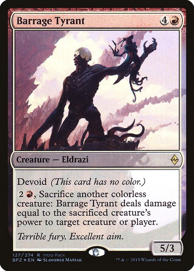 Barrage Tyrant 127 (Unique and Miscellaneous Promos)  - Foil | Good Games Morley