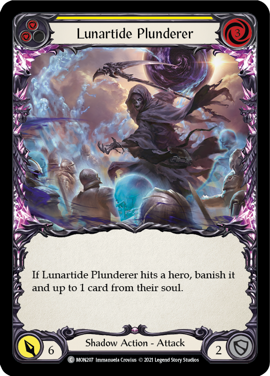 Lunartide Plunderer (Yellow) [MON207-RF] (Monarch)  1st Edition Rainbow Foil | Good Games Morley