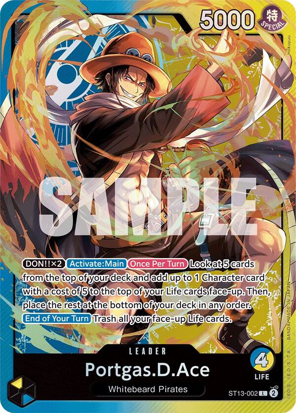 Portgas.D.Ace ST13-002 (Ultra Deck: The Three Brothers)  - Foil | Good Games Morley