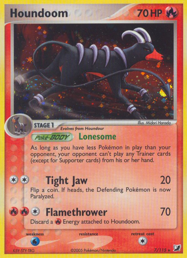 Houndoom (7/115) [EX: Unseen Forces] | Good Games Morley